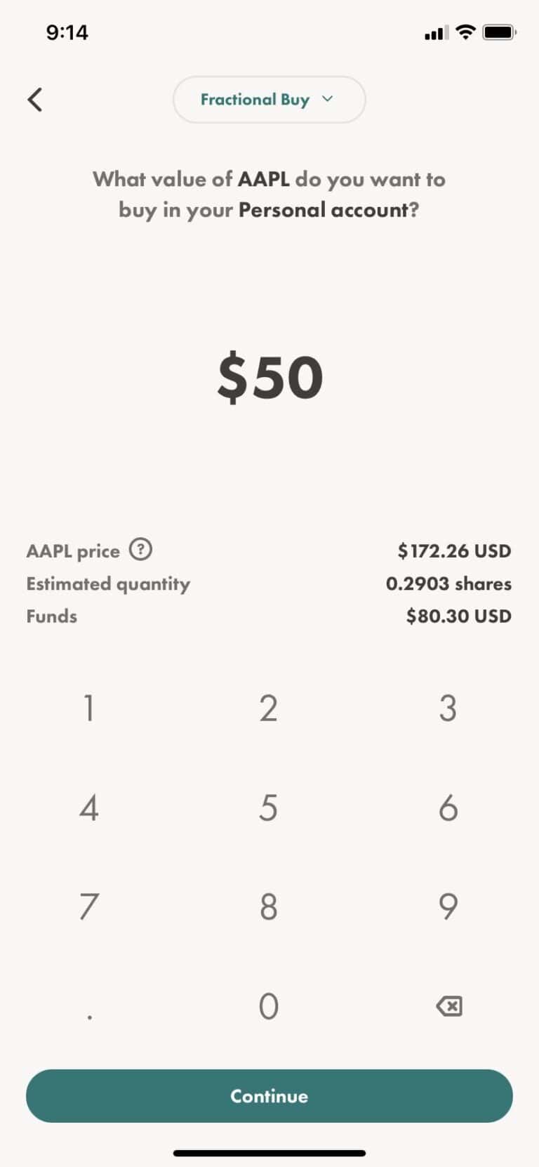 Apple Fractional Shares Wealthsimple Trade